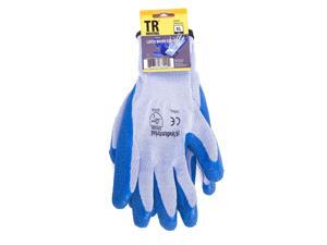 TR Industrial Polyester Base Working Gloves, Latex Coated Smooth Grip, Size XL TR Industrial Polyester Base Working Gloves, Latex Coated Smooth Grip, Size XL