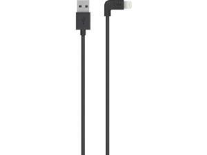 BELKIN COMPONENTS F8J147BT04-BLK 90 DEGREE SYNC/CHARGE CABLE,2.4A,LTG,4FT,BLACK BELKIN COMPONENTS F8J147BT04-BLK 90 DEGREE SYNC/CHARGE CABLE,2.4A,LTG,4FT,BLACK