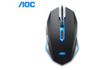 AOC Ergonomic Design GM140 6-Programmable Buttons, 2400 DPI Gaming Mouse for PC and Laptop, Cool Backlit AOC Ergonomic Design GM140 6-Programmable Buttons, 2400 DPI Gaming Mouse for PC and Laptop, Cool Backlit