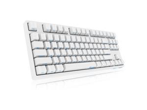 Akko X Ducky 3087 N-Key Rollover All Non-conflicting 87Keys, Cherry MX Blue Mechanical Gaming Keyboard, Side-engraved Keycaps - White Akko X Ducky 3087 N-Key Rollover All Non-conflicting 87Keys, Cherry MX Blue Mechanical Gaming Keyboard, Side-engraved Keycaps - White