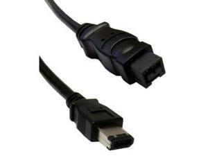 IEEE-1394A, 9P to 6P, FireWire 400 Cable, Black, 10 ft IEEE-1394A, 9P to 6P, FireWire 400 Cable, Black, 10 ft
