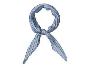 Women Pleated Rhombus Head Scarf Wraps Scarves Neckerchief Bandana Solid Color Blue Women Pleated Rhombus Head Scarf Wraps Scarves Neckerchief Bandana Solid Color Blue