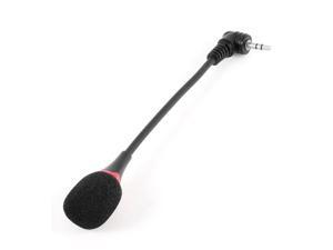 Black Flexible Neck 3.5mm Audio Plug Mic Microphone 17cm for PC Black Flexible Neck 3.5mm Audio Plug Mic Microphone 17cm for PC