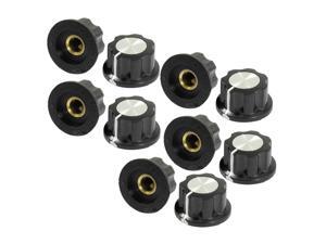10pcs Adjustable Turn 19mm Top 6mm Shaft Insert Dia Potentiometer Rotary Knobs 10pcs Adjustable Turn 19mm Top 6mm Shaft Insert Dia Potentiometer Rotary Knobs