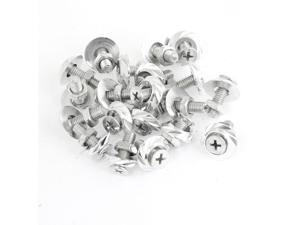 Unique Bargains 20 Pcs 10mm Nut Diameter Silver Tone Metal License Plate Bolts Screws for Car Unique Bargains 20 Pcs 10mm Nut Diameter Silver Tone Metal License Plate Bolts Screws for Car