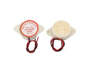 SFM-27 DC 3-24V 90DB Intermittent Beep Alarm Electronic Buzzer Sounder 2pcs SFM-27 DC 3-24V 90DB Intermittent Beep Alarm Electronic Buzzer Sounder 2pcs