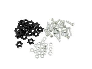 Unique Bargains Unique Bargains 20 Pcs Vehicle Silver Tone Black Star Style Alloy License Plate Bolts Screws Unique Bargains Unique Bargains 20 Pcs Vehicle Silver Tone Black Star Style Alloy License Plate Bolts Screws