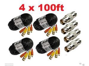 4 PACK PREMIUM 100Ft.THICK BNC EXTENSION CABLES FOR Swann SYSTEMS 4 PACK PREMIUM 100Ft.THICK BNC EXTENSION CABLES FOR Swann SYSTEMS