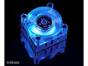Low Noise Akasa AK-210 Blue Anodized Univeral Chipset Cooler 40mm Blue LED Fan easily installed Low Noise Akasa AK-210 Blue Anodized Univeral Chipset Cooler 40mm Blue LED Fan easily installed