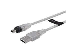 New 6ft 1.8m USB To Firewire IEEE 1394 4 Pin iLink Adapter Data Cable New 6ft 1.8m USB To Firewire IEEE 1394 4 Pin iLink Adapter Data Cable