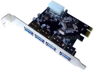 New PCI-e PCI Express 4 Port USB3.0 VLI USB Hub Card Adapter New PCI-e PCI Express 4 Port USB3.0 VLI USB Hub Card Adapter
