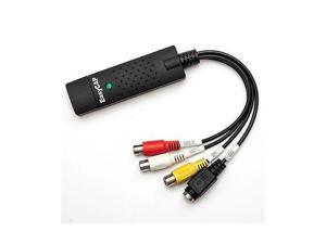 Easycap USB 2.0 to 3 RCA Audio S-Video TV DVD VHS RW Capture Converter Adapter Cable Easycap USB 2.0 to 3 RCA Audio S-Video TV DVD VHS RW Capture Converter Adapter Cable