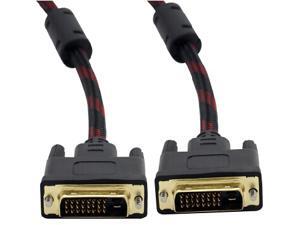 TeKit 6ft/1.8m DVI Male to Male Extension Cable with Digital Dual-link For PC HDTV Monitor LCD Computer Laptop TeKit 6ft/1.8m DVI Male to Male Extension Cable with Digital Dual-link For PC HDTV Monitor LCD Computer Laptop
