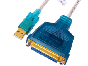 DTECH USB 2.0 male to DB25 Female Parallel Printer converter Cable 6ft/1.8m, USB M to DB25 F parallel printer converter cable DT-5005 DTECH USB 2.0 male to DB25 Female Parallel Printer converter Cable 6ft/1.8m, USB M to DB25 F parallel printer converter cable DT-5005