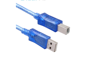 DTECH CU0093 6-Foot USB 2.0 A Male to B Male Cable, BlUE DTECH CU0093 6-Foot USB 2.0 A Male to B Male Cable, BlUE