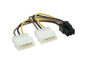 Dual 4-pin Molex LP4 to 8 Pin PCI Express Video Card Power Adapter Converter Cable,2X 4 pin to 6 pin splitter cable Dual 4-pin Molex LP4 to 8 Pin PCI Express Video Card Power Adapter Converter Cable,2X 4 pin to 6 pin splitter cable
