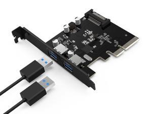 QICENT PU31-2P-BK 10Gbps USB 3.1 Dual 2-Port PCI - Express to USB3.0 Controller Adapter Card for Windows Mini PCI - E USB3.0 QICENT PU31-2P-BK 10Gbps USB 3.1 Dual 2-Port PCI - Express to USB3.0 Controller Adapter Card for Windows Mini PCI - E USB3.0