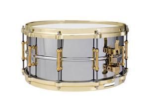 Ludwig Chrome-over-Brass Supraphonic Snare Drum with Tube Lugs, Brass Plated - 6.5" x 14" Ludwig Chrome-over-Brass Supraphonic Snare Drum with Tube Lugs, Brass Plated - 6.5" x 14"