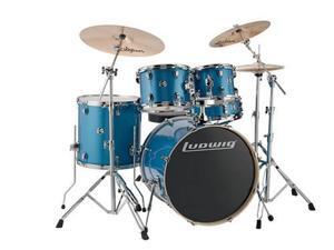 Ludwig Element Evolution 5-Piece Drum Set with 22" Bass Drum - Blue Sparkle Ludwig Element Evolution 5-Piece Drum Set with 22" Bass Drum - Blue Sparkle