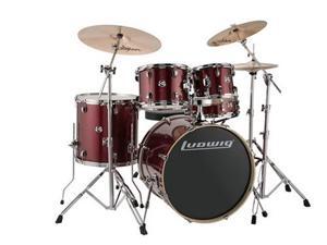 Ludwig Element Evolution 5-Piece Drum Set with 22" Bass Drum - Red Sparkle Ludwig Element Evolution 5-Piece Drum Set with 22" Bass Drum - Red Sparkle