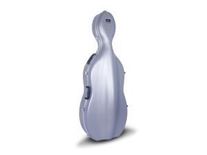 Crossrock CRA860CEFSL ABS Molded Hardshell Cello Case, 4/4 & 3/4 Size With Wheels, 2 Bow Holders, Backpack in Silver Crossrock CRA860CEFSL ABS Molded Hardshell Cello Case, 4/4 & 3/4 Size With Wheels, 2 Bow Holders, Backpack in Silver