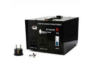 Rockstone Power 3000 Watt Heavy Duty Step Up/Down Voltage Transformer Converter - Step Up/Down 110/120/220/240 Volt - 5V USB Port - CE Certified Rockstone Power 3000 Watt Heavy Duty Step Up/Down Voltage Transformer Converter - Step Up/Down 110/120/220/240 Volt - 5V USB Port - CE Certified