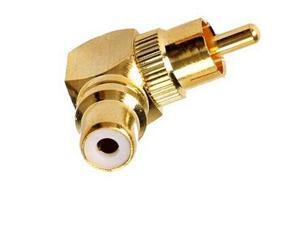 Topwin Right Angle RCA Adaptor Male to Female Connector Joint 90 Degrees Topwin Right Angle RCA Adaptor Male to Female Connector Joint 90 Degrees