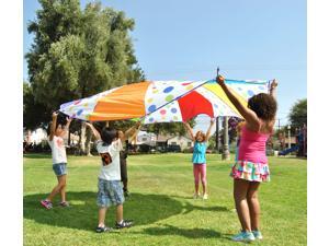 eWonderWorld Children's Wonder Play Tent Parachute 10 feet 6 Colors Polka Dot Design-FREE MYSTERY GIFT eWonderWorld Children's Wonder Play Tent Parachute 10 feet 6 Colors Polka Dot Design-FREE MYSTERY GIFT