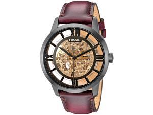 Men's Fossil Townsman Brown Automatic Skeleton Watch ME3098 Men's Fossil Townsman Brown Automatic Skeleton Watch ME3098