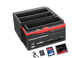 2.5"/3.5" USB 3.0 To 2 SATA Ports 1 IDE Port External HDD Hard Drive Disk Docking Station Card Reader USB3.0 Hub With OTB/OTC 2.5"/3.5" USB 3.0 To 2 SATA Ports 1 IDE Port External HDD Hard Drive Disk Docking Station Card Reader USB3.0 Hub With OTB/OTC
