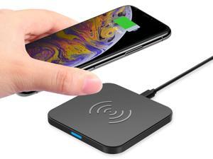 CHOETECH T511 Qi Wireless Charger for iPhone Xr/ Xs /Xs Max/ X/ 8/ 8 Plus, Wireless Charging Pad for Samsung Galaxy Note 9/S9/S9 Plus/S8/S8 Plus/Note 8/S7/S7 Edge and Other Qi-Enabled Devices - Black CHOETECH T511 Qi Wireless Charger for iPhone Xr/ Xs /Xs Max/ X/ 8/ 8 Plus, Wireless Charging Pad for Samsung Galaxy Note 9/S9/S9 Plus/S8/S8 Plus/Note 8/S7/S7 Edge and Other Qi-Enabled Devices - Black