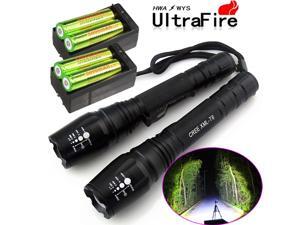 2X Police 10000 Lumens Led Flashlight 18650 Cree T6 XML Torch +Battery +Charger 2X Police 10000 Lumens Led Flashlight 18650 Cree T6 XML Torch +Battery +Charger