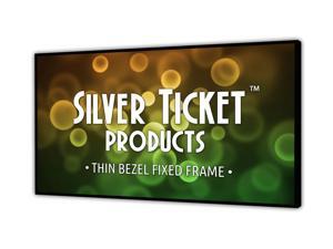 STT-169110 Silver Ticket 110" Diagonal Thin Bezel 16:9 Aspect Ratio 4K Ultra HD Ready HDTV (6 Piece Fixed Frame) Projector Screen White Material STT-169110 Silver Ticket 110" Diagonal Thin Bezel 16:9 Aspect Ratio 4K Ultra HD Ready HDTV (6 Piece Fixed Frame) Projector Screen White Material