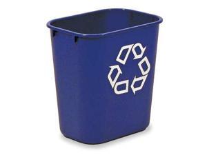 RUBBERMAID FG295573BLUE BRUTE(R) Rectangular Desk-Side Wastebasket 3-1/4 gal., RUBBERMAID FG295573BLUE BRUTE(R) Rectangular Desk-Side Wastebasket 3-1/4 gal.,