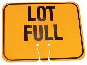 ZORO SELECT 03-550-LF Traffic Cone Sign,Org/Blk,Lot Full ZORO SELECT 03-550-LF Traffic Cone Sign,Org/Blk,Lot Full