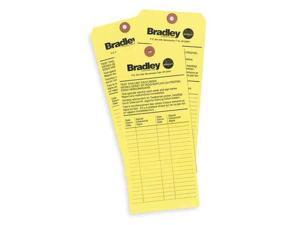 BRADLEY 204-421 Emergency Inspection Tag BRADLEY 204-421 Emergency Inspection Tag