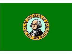 NYLGLO 145760 Washington State Flag,3x5 Ft NYLGLO 145760 Washington State Flag,3x5 Ft