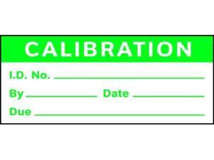 STRANCO INC TC3-21002 Calibration Label,ENG,Green/White,PK225 STRANCO INC TC3-21002 Calibration Label,ENG,Green/White,PK225