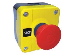 DAYTON 32W277 Push Buttn Cntrol Station,1NC,Mshrm Head DAYTON 32W277 Push Buttn Cntrol Station,1NC,Mshrm Head
