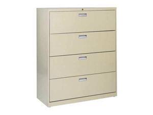 File Cabinet, Height 53-1/4" Width 42" Putty SANDUSKY LF6A424-07 File Cabinet, Height 53-1/4" Width 42" Putty SANDUSKY LF6A424-07