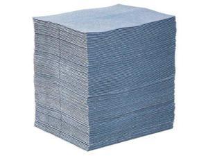 PIG BLU100 Absorbent Mat Pad, Absorbs 24 gal. Universal, PK 100 ,Light Blue PIG BLU100 Absorbent Mat Pad, Absorbs 24 gal. Universal, PK 100 ,Light Blue