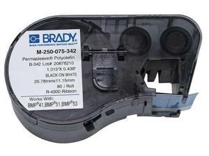 BRADY M-250-075-342 Wire Marking Sleeves,Black/White BRADY M-250-075-342 Wire Marking Sleeves,Black/White