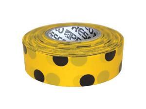 PRESCO PRODUCTS CO PDYBK-200 Flagging Tape,Yllw/Blk,300 ft x 1-3/8 In PRESCO PRODUCTS CO PDYBK-200 Flagging Tape,Yllw/Blk,300 ft x 1-3/8 In