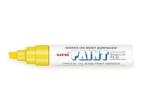 UNI-PAINT 63735 Paint Markers, Yellow, Broad, 6PK UNI-PAINT 63735 Paint Markers, Yellow, Broad, 6PK