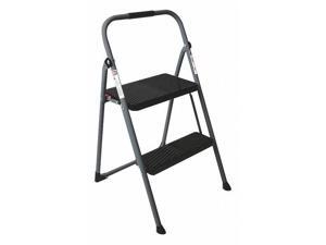 Werner Folding Step Gray/Black Unfinished Steel S222GY-6 Werner Folding Step Gray/Black Unfinished Steel S222GY-6
