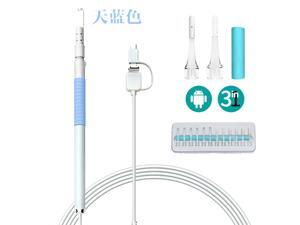 3 In 1 USB OTG Visual Ear Cleaner Endoscope Earwax Remover Visual Ear Spoon Android PC Ear Pick Camera Otoscope Blue 3 In 1 USB OTG Visual Ear Cleaner Endoscope Earwax Remover Visual Ear Spoon Android PC Ear Pick Camera Otoscope Blue