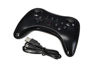 Black Dual Analog Bluetooth Wireless Classic Pro Controller Gamepad for Nintendo Wii U WiiU Great Gift + USB Cable Black Dual Analog Bluetooth Wireless Classic Pro Controller Gamepad for Nintendo Wii U WiiU Great Gift + USB Cable
