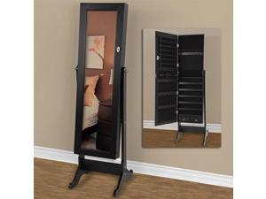 Full length mirror with jewelry storage Mirrored Jewelry Cabinet Armoire W Stand Mirror Rings, Necklaces, Bracelets Full length mirror with jewelry storage Mirrored Jewelry Cabinet Armoire W Stand Mirror Rings, Necklaces, Bracelets