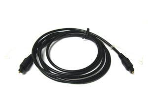 New 6ft Digital Audio Optical Toslink Cable DVD/CD 1.8 m Black New 6ft Digital Audio Optical Toslink Cable DVD/CD 1.8 m Black