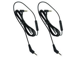 2-Pack 3.5mm Mic Audio Cable Cord For Bose QuietComfort 3 QC 3 Headphones 2-Pack 3.5mm Mic Audio Cable Cord For Bose QuietComfort 3 QC 3 Headphones